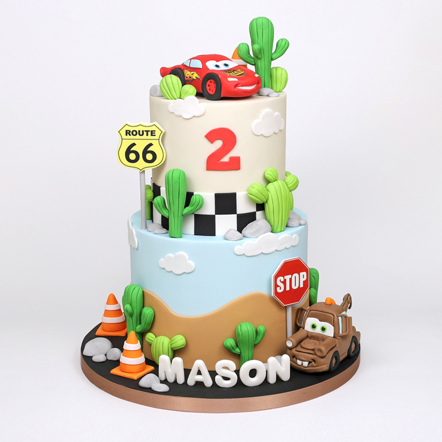 Cars themed cake