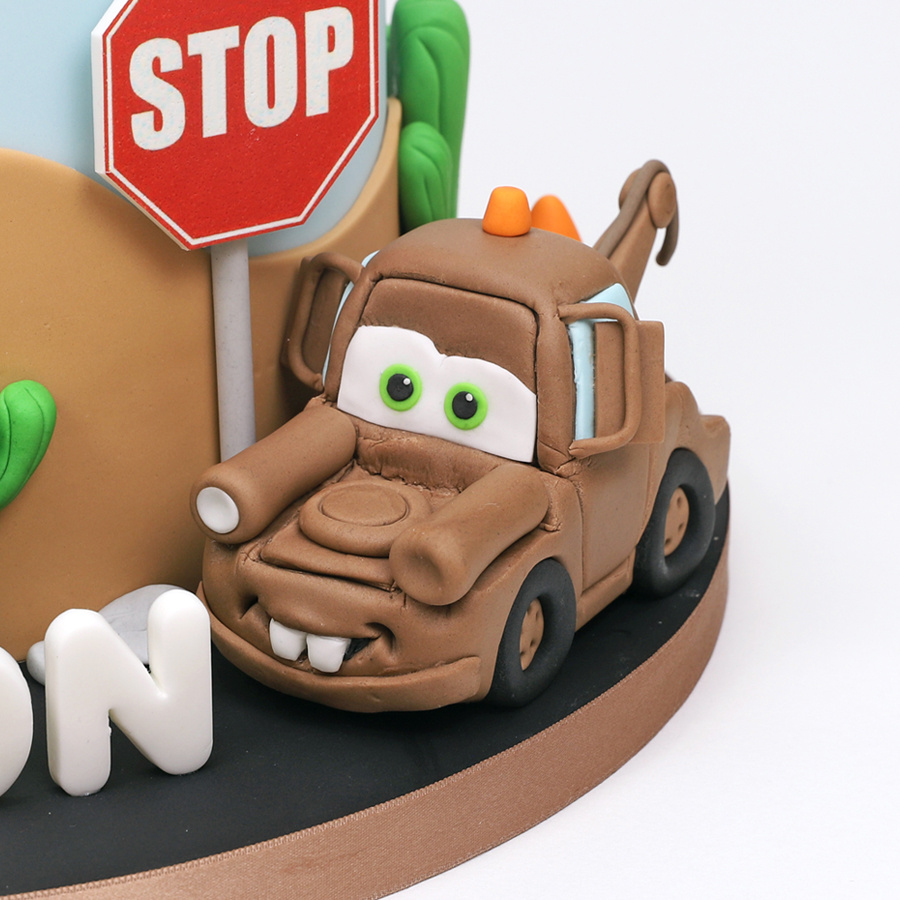Cars themed cake