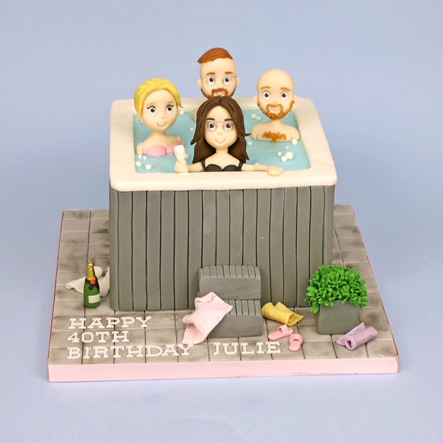 Hot tub cake